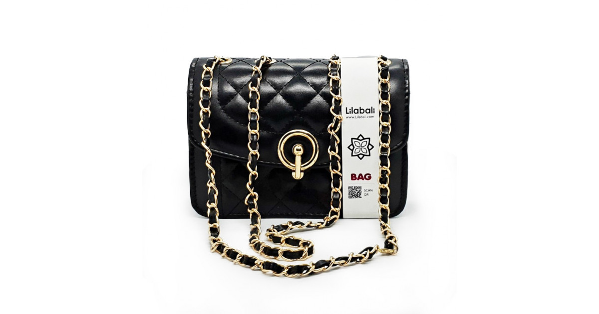 Single Shoulder Luxury Handbag Ladies Bag- Black