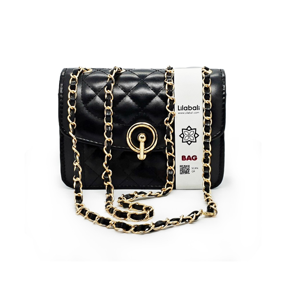 Single Shoulder Luxury Handbag Ladies Bag- Black