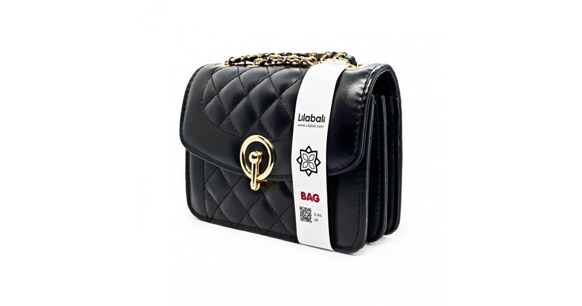 Single Shoulder Luxury Handbag Ladies Bag- Black