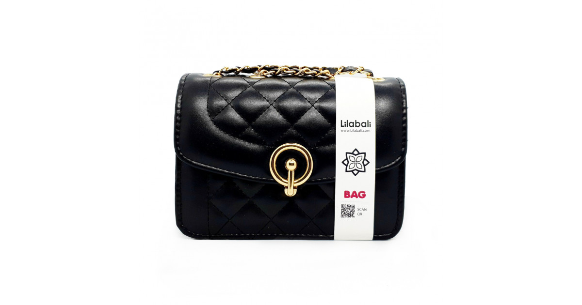 Single Shoulder Luxury Handbag Ladies Bag- Black