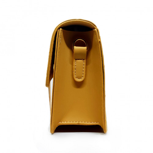 Light Yellow diagonal Ladies handbag