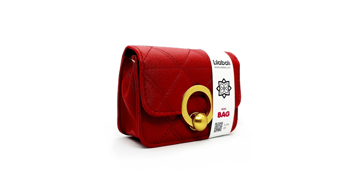 PU Leather Solid Color Flap Purse Small Crossbody Bag -Maroon