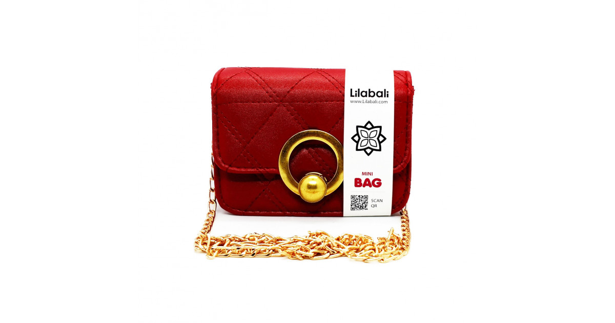 PU Leather Solid Color Flap Purse Small Crossbody Bag -Maroon