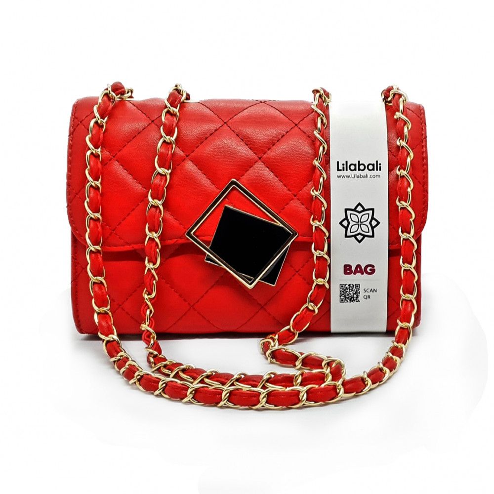 Red Ultra Fire Retro Wide Shoulder strap Bag