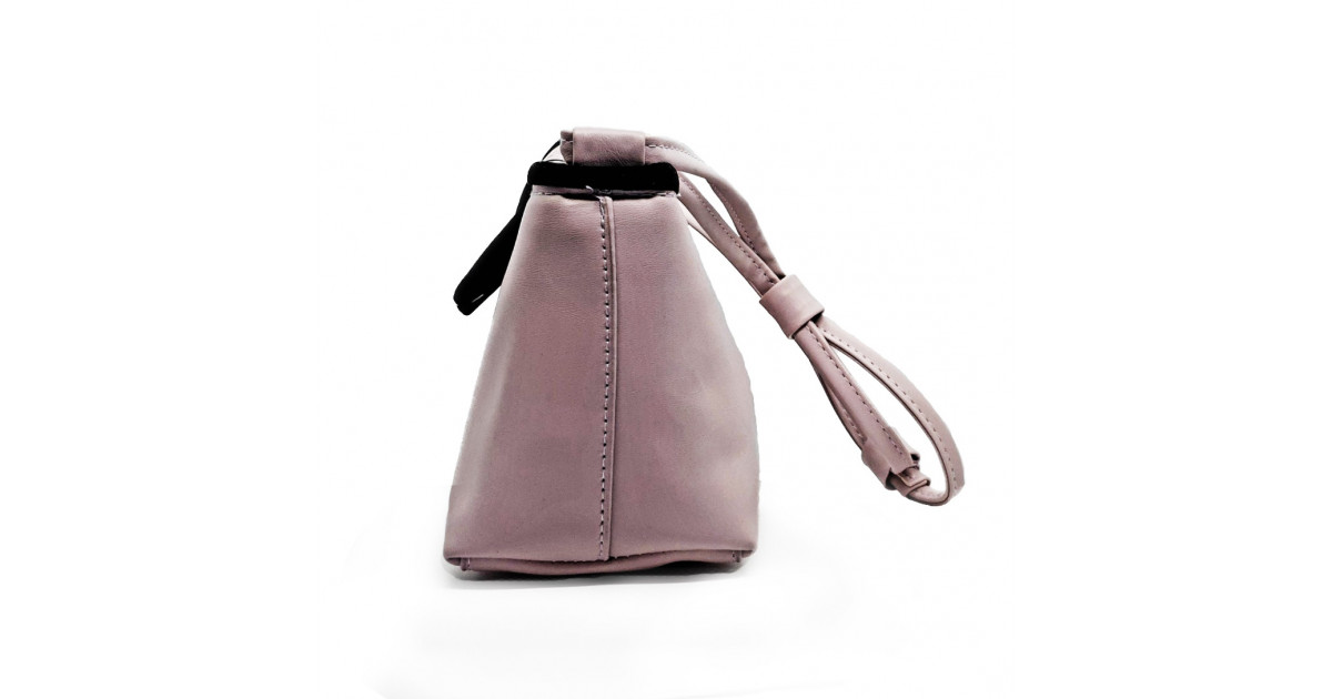 Purple Splicing Color Bow Design Shoulder Bag