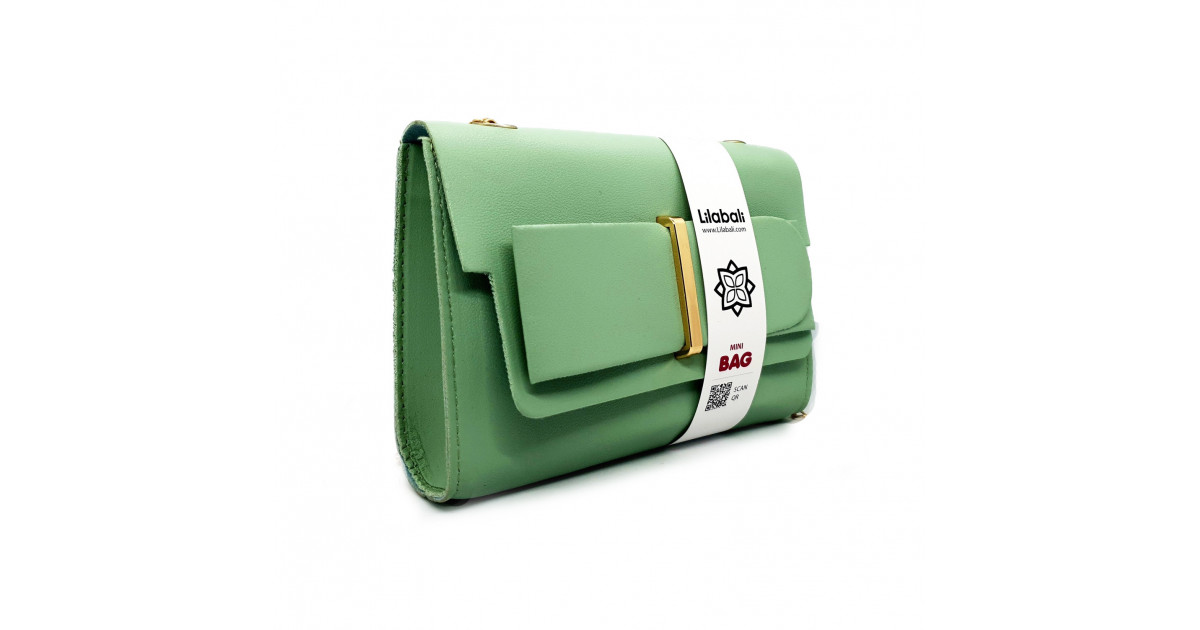 Green Flap Bow Ladies Crossbody Bag