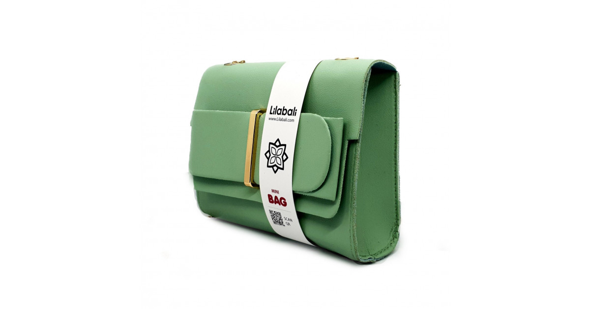 Green Flap Bow Ladies Crossbody Bag