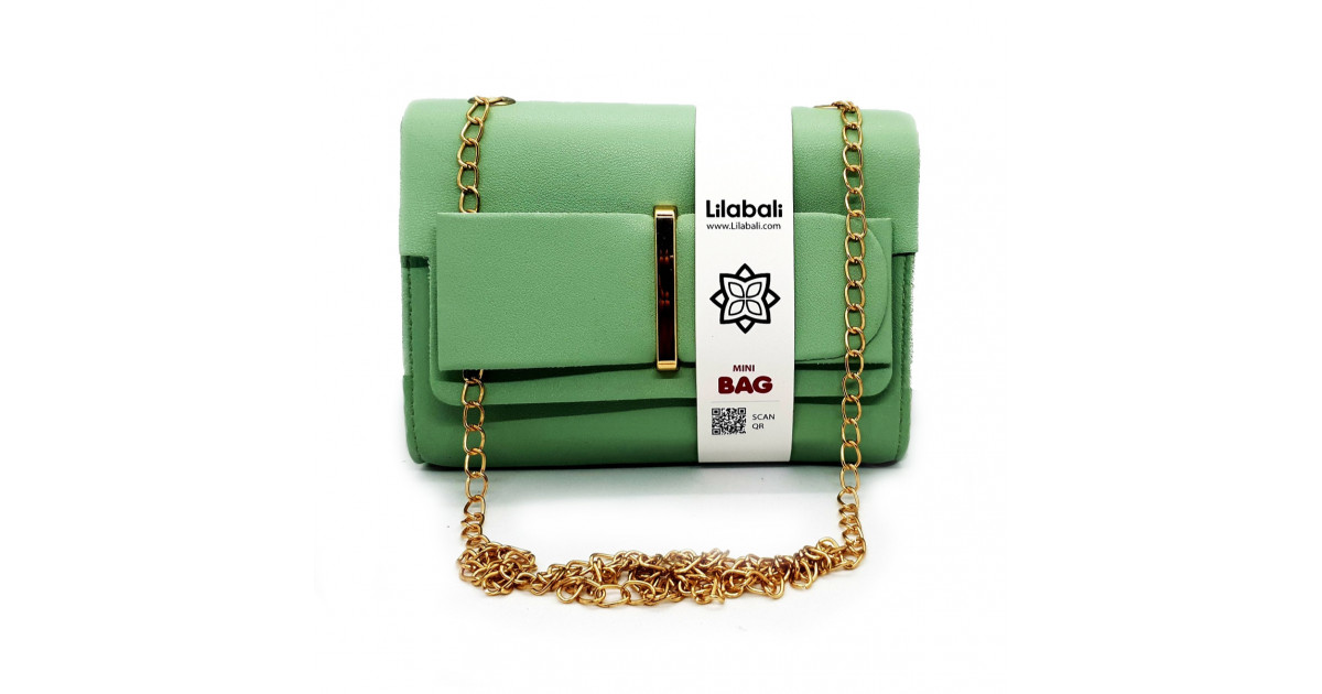 Green Flap Bow Ladies Crossbody Bag