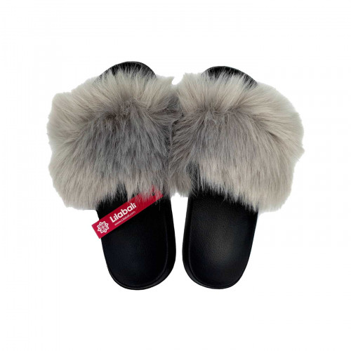 Long Fur Outdoor Sandle shoes - 40