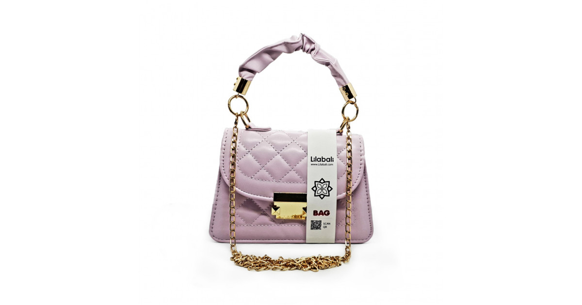Purple Hand held One Shoulder Slant Straddle Bag