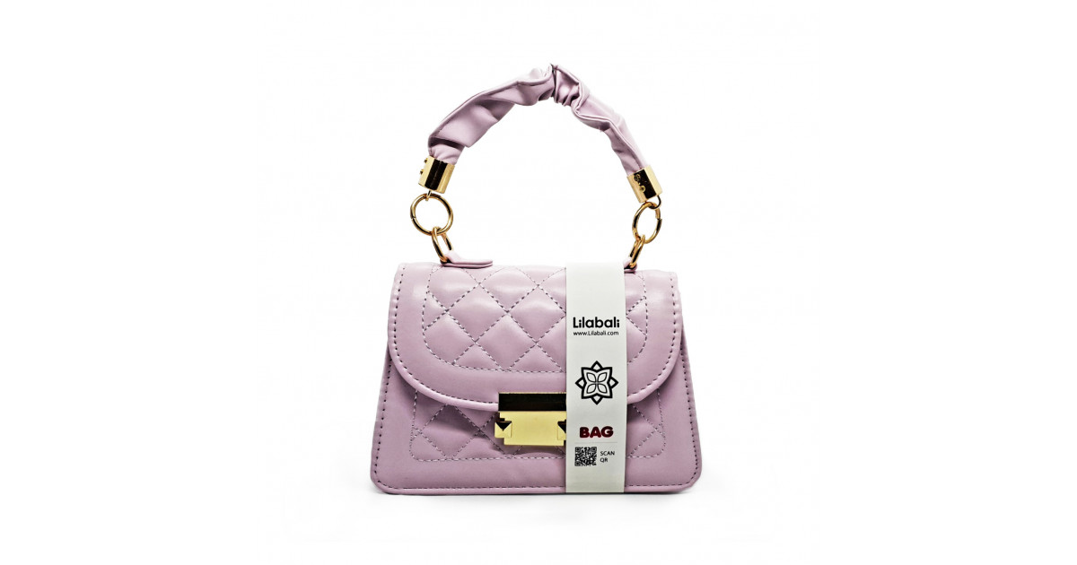 Purple Hand held One Shoulder Slant Straddle Bag