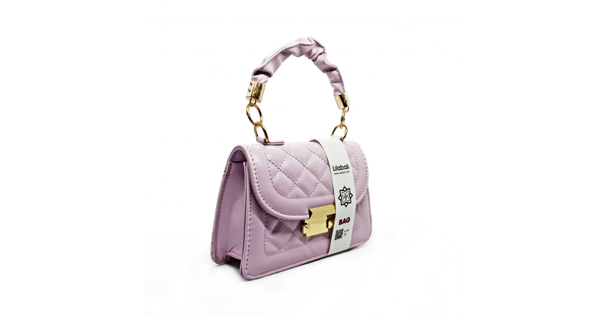 Purple Hand held One Shoulder Slant Straddle Bag