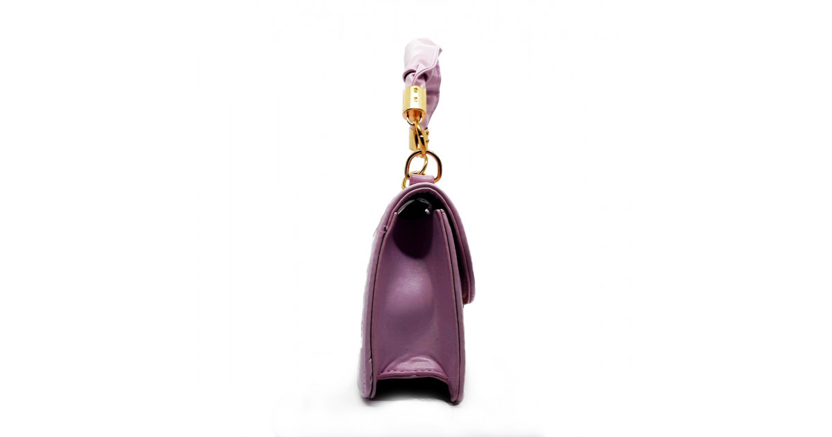 Purple Hand held One Shoulder Slant Straddle Bag