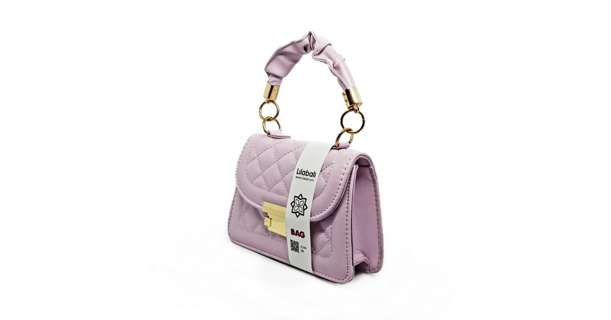 Purple Hand held One Shoulder Slant Straddle Bag