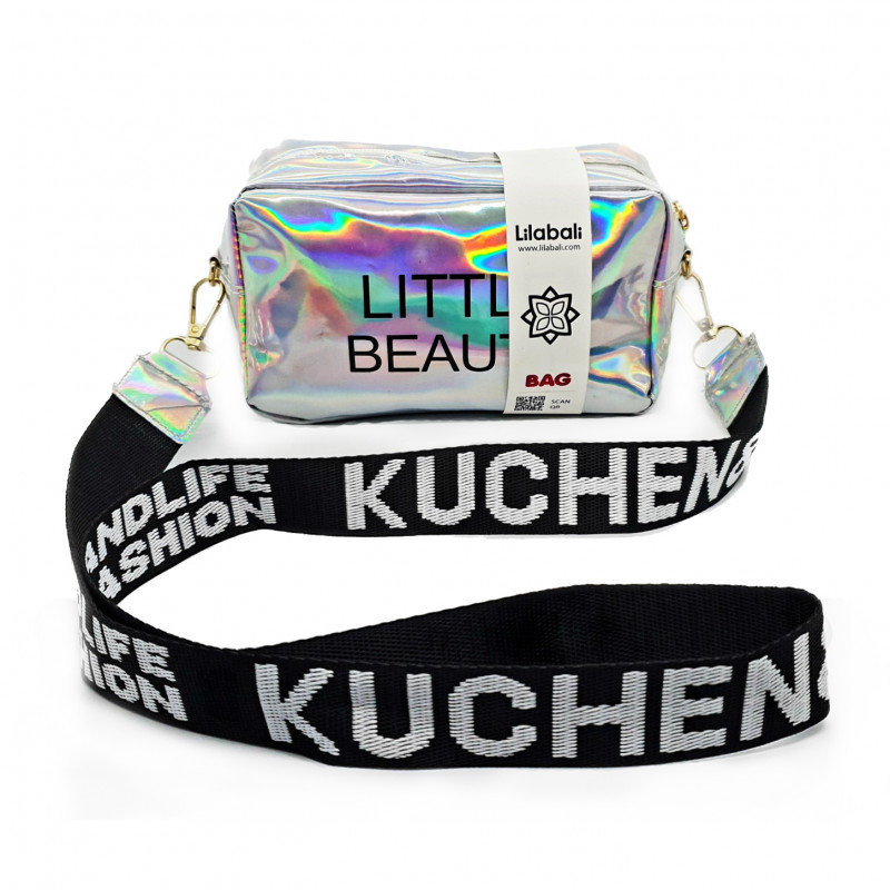 White Holographic Laser Crossbody Bag