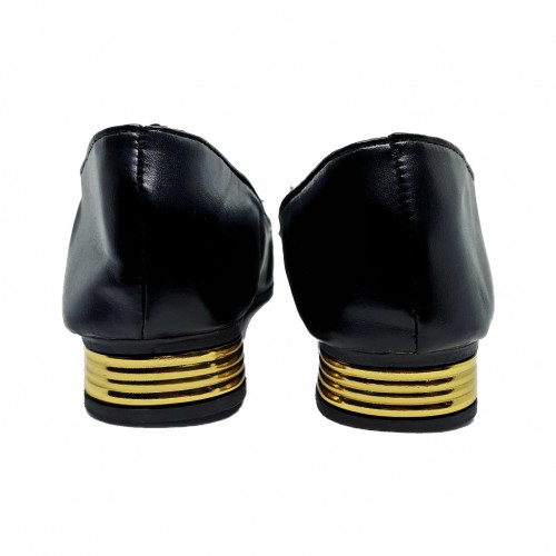 Low Heel Black Ladies Pump Shoes