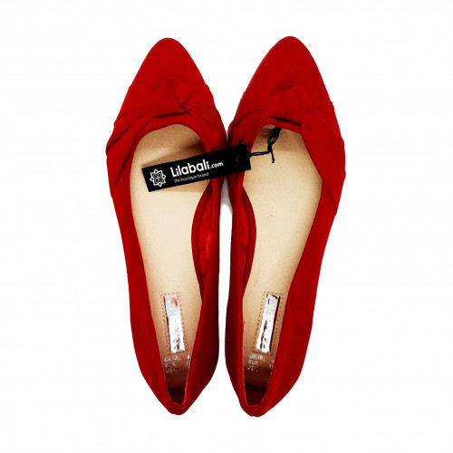 Red Cinderella Bow Shoes