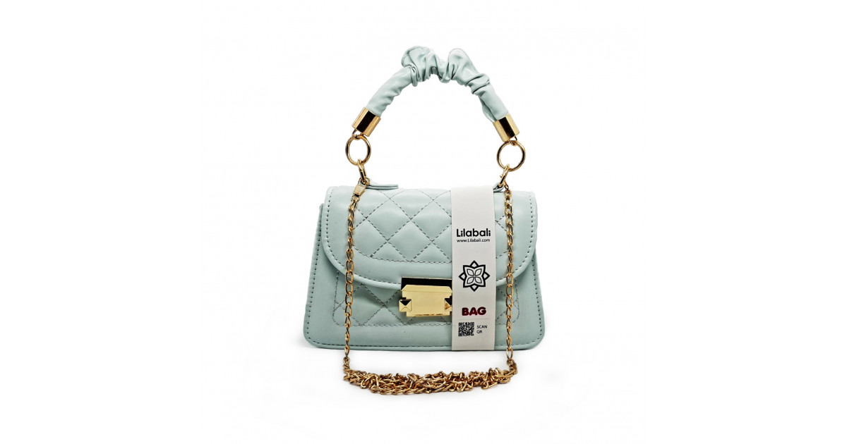 Mint Hand held One Shoulder Slant Straddle Bag