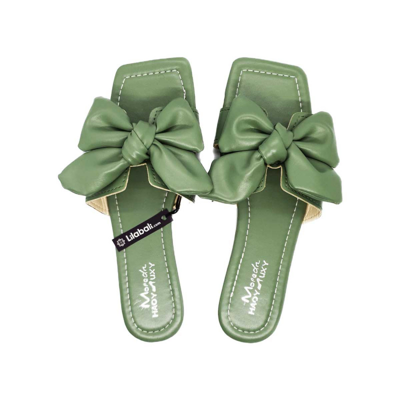 Mint Green Bow Sandle - 235