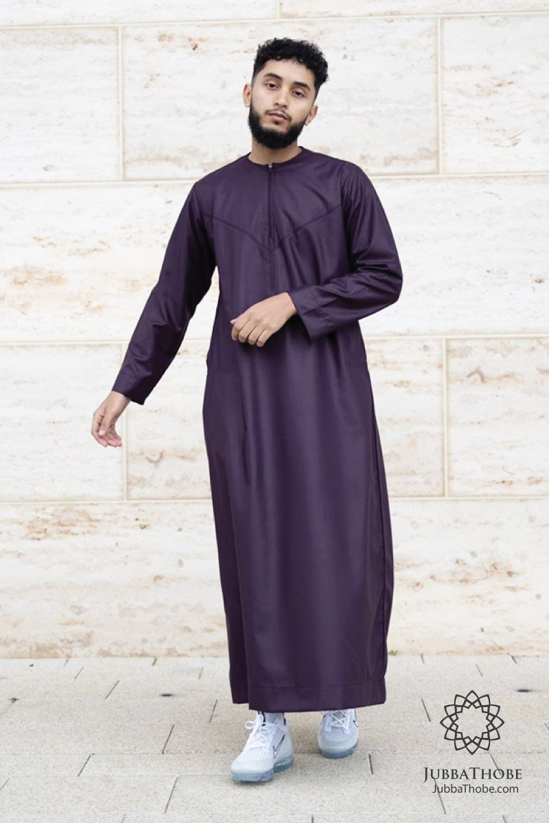 Aubergine Emirati Thobe