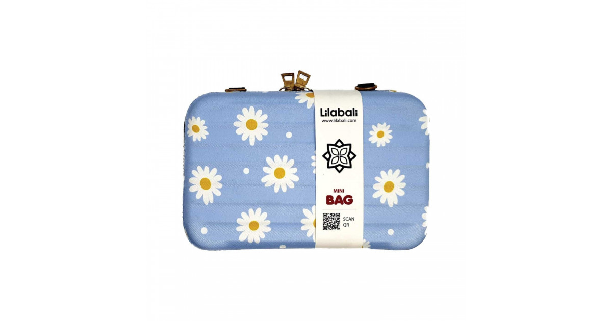 Blue Daisy Flower Cross Body Bag