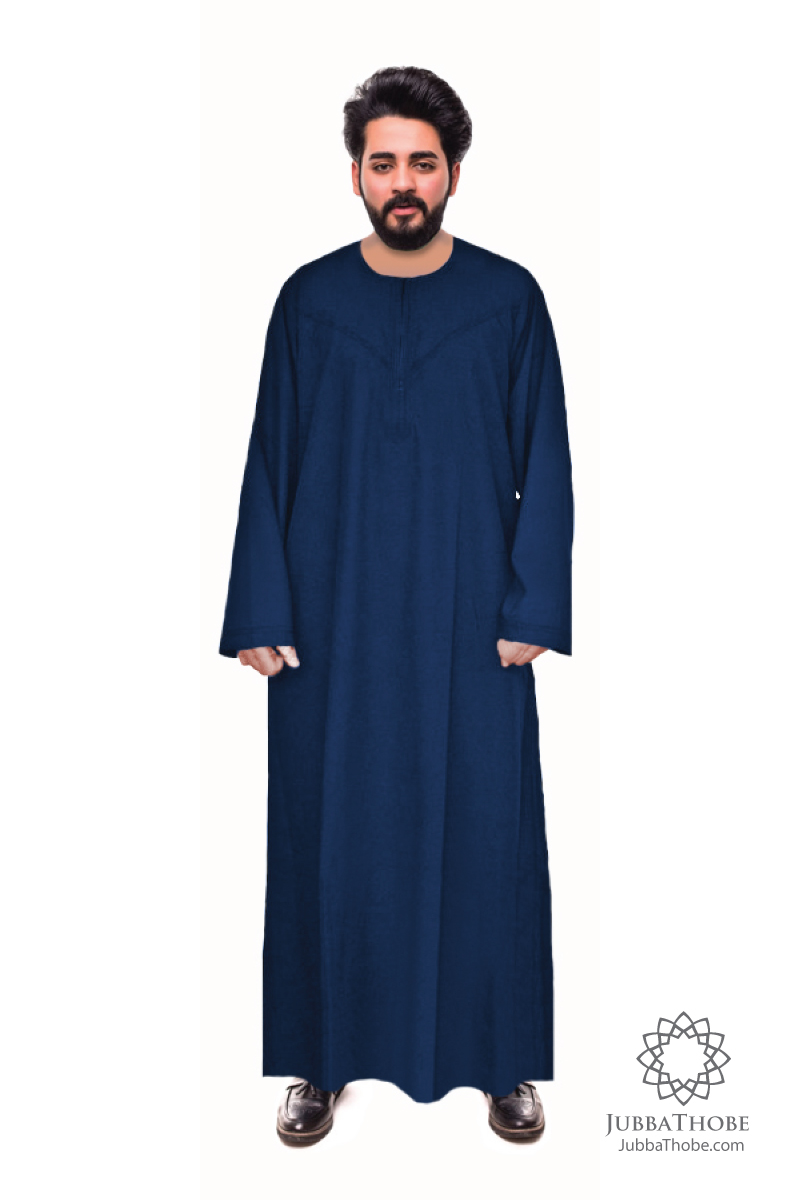 Matt Blue Omani Thobe