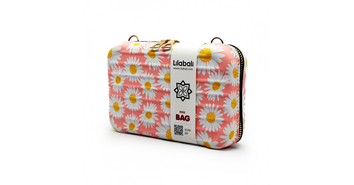 Pink Daisy Flower Cross Body Bag