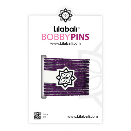 Bobby Pins Sparkly Deep Purple