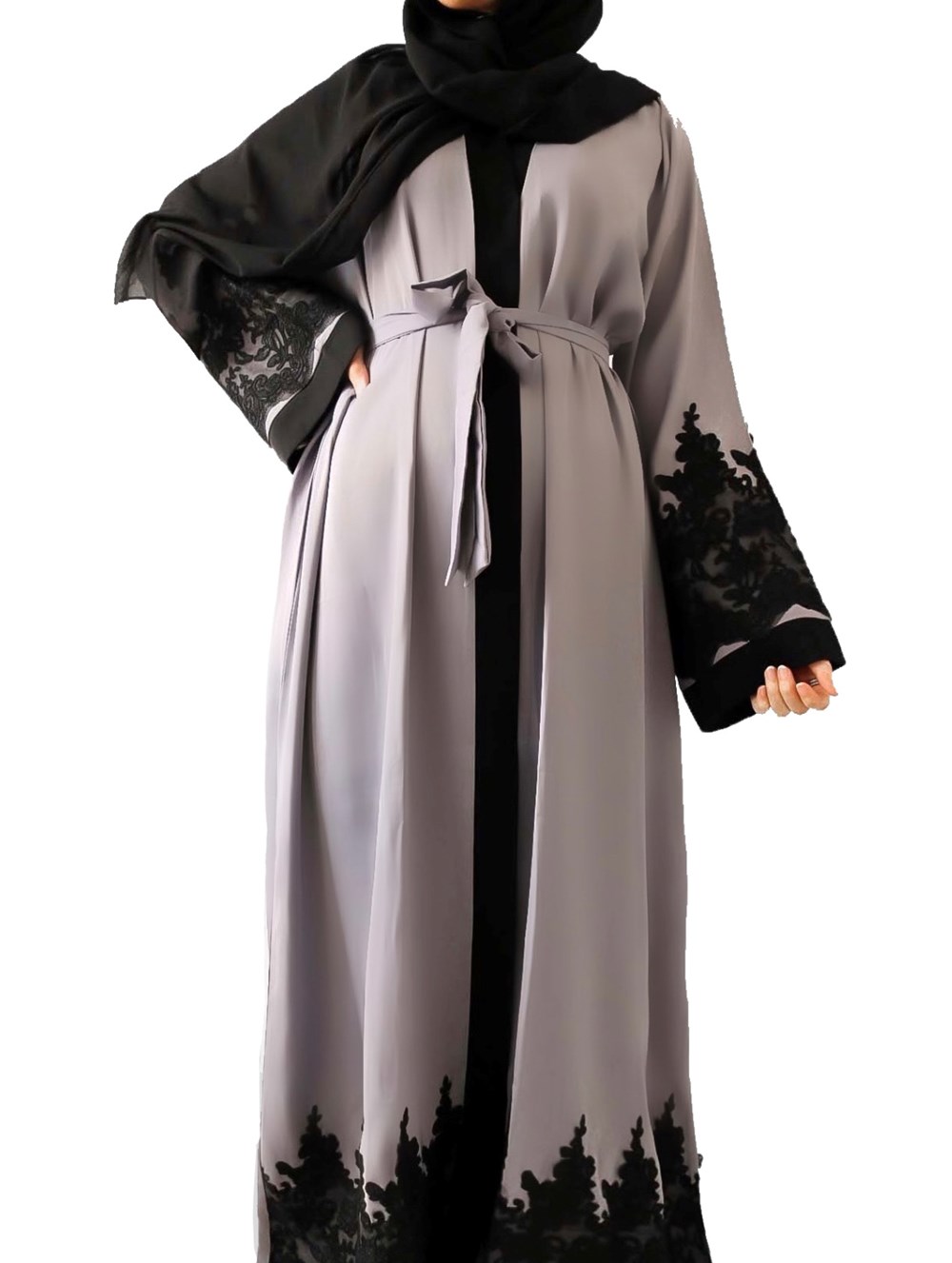 Dusty Grey Abaya