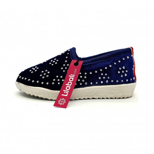 Blue Baby Girls Shoe With Stud