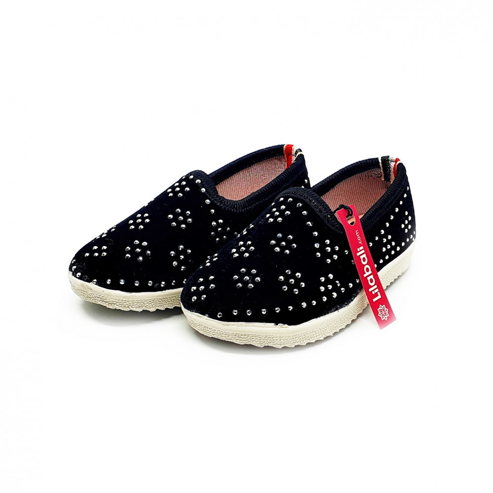 Black BABY GIRLS SHOE WITH STUD