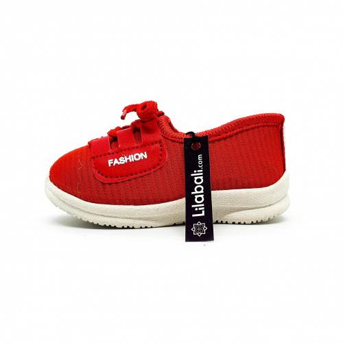 Red Baby Shoe With Lace