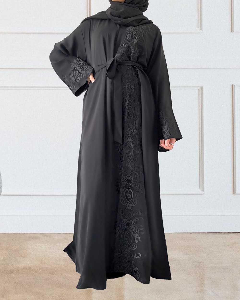 Side Embroidery Abaya