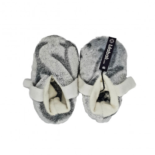 Winter Plush Shoe Silver