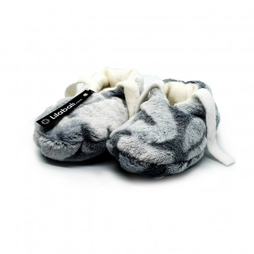 Winter Plush Shoe Silver