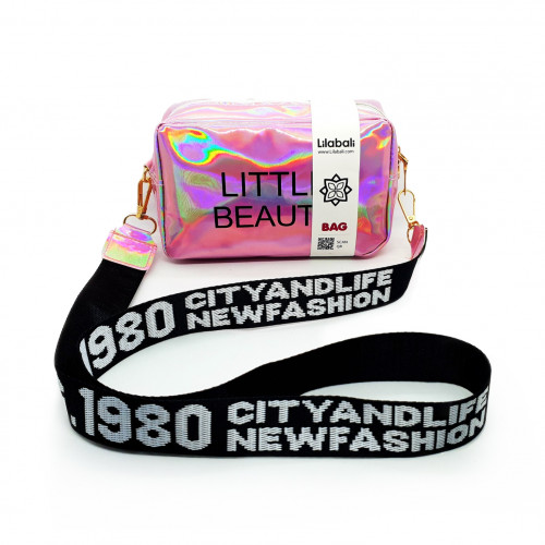 Pink Holographic Laser Crossbody Bag