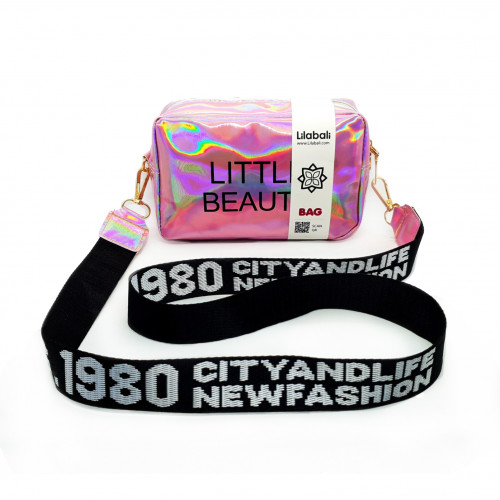 Pink Holographic Laser Crossbody Bag