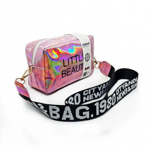 Pink Holographic Laser Crossbody Bag