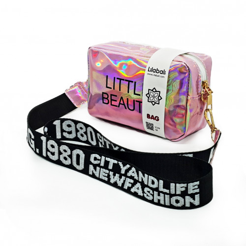 Pink Holographic Laser Crossbody Bag