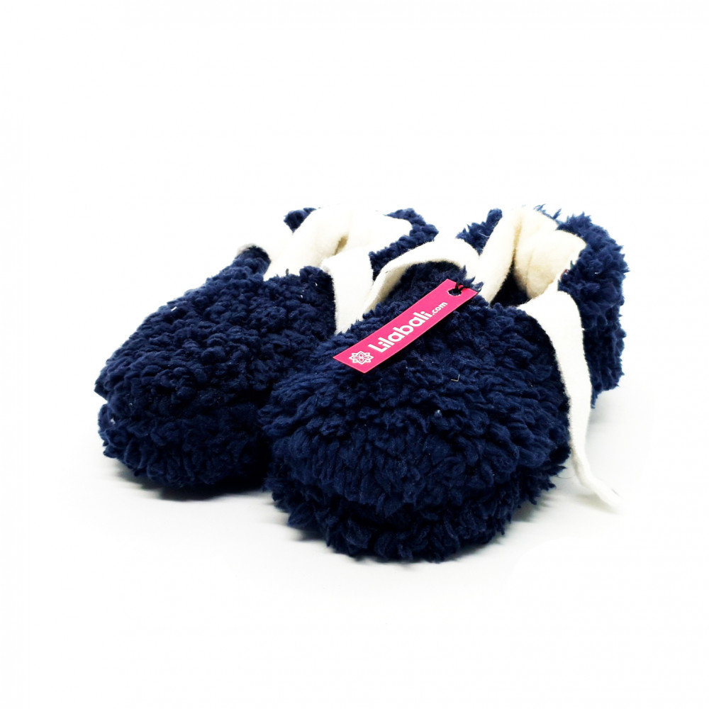 Winter Plush Shoe Blue