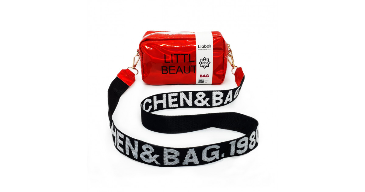 Red Holographic Laser Crossbody Bag