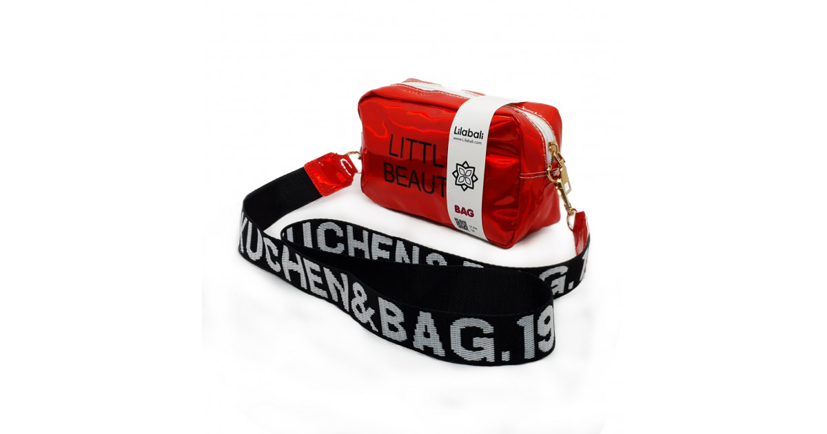 Red Holographic Laser Crossbody Bag