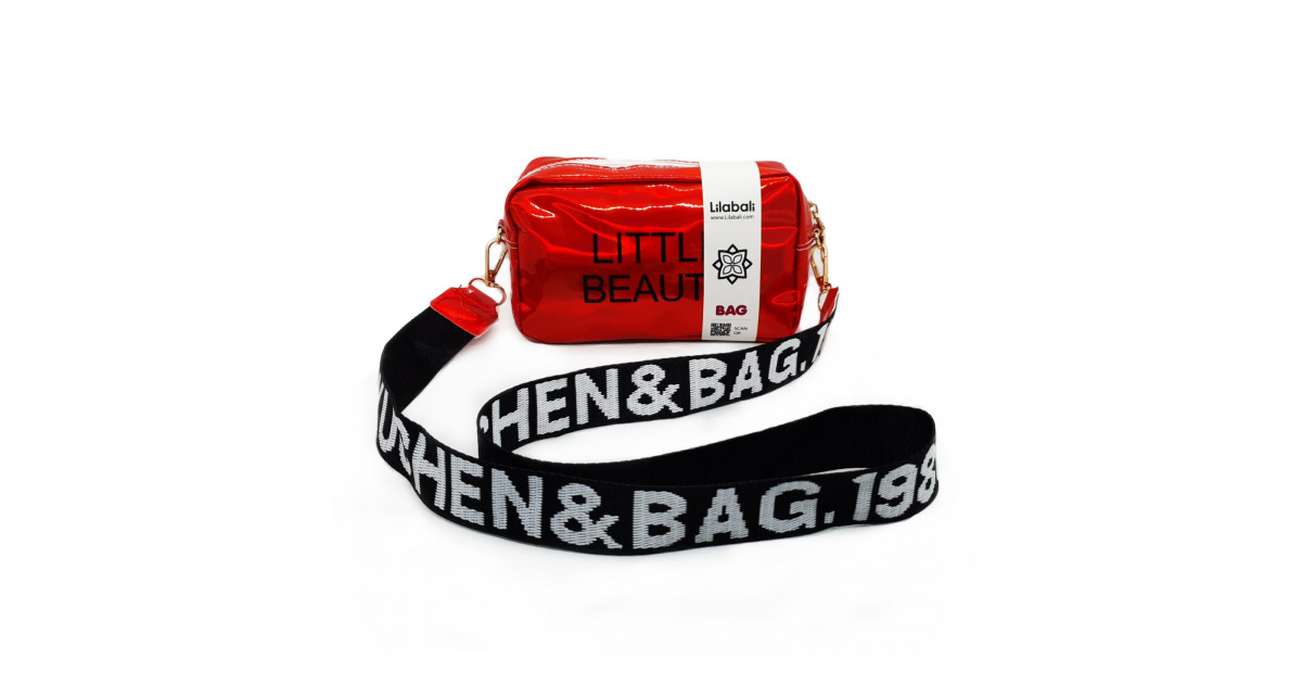 Red Holographic Laser Crossbody Bag