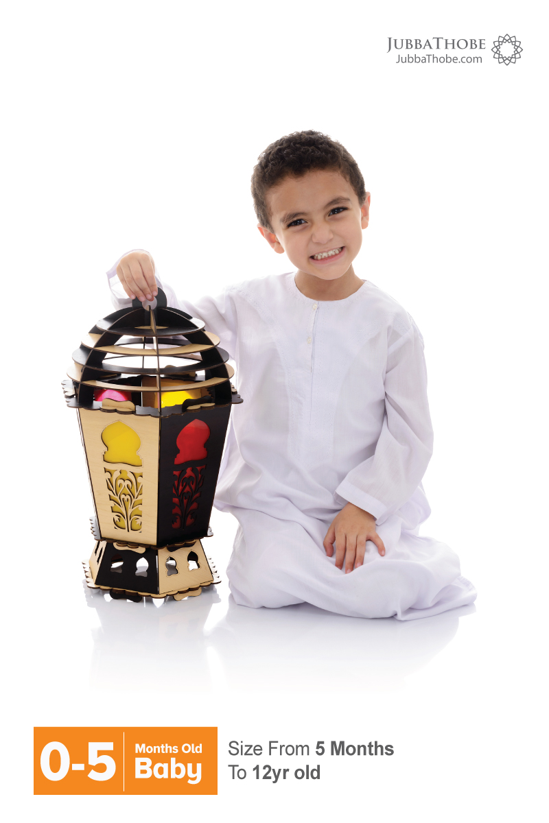 Boys White Omani Thobe