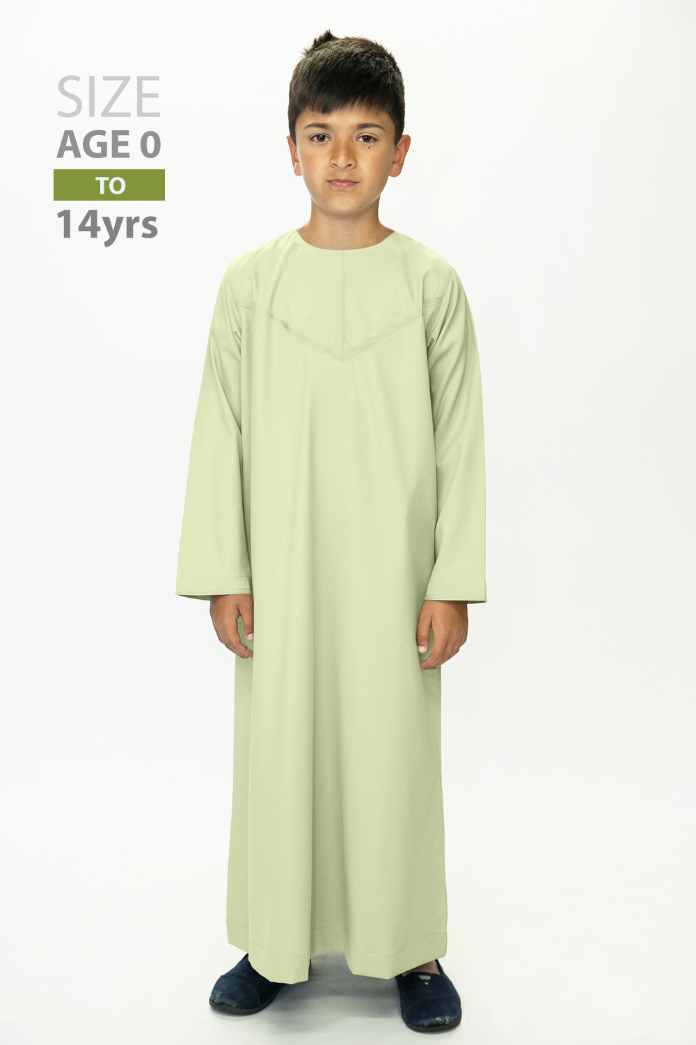Boys Light Green Thobe