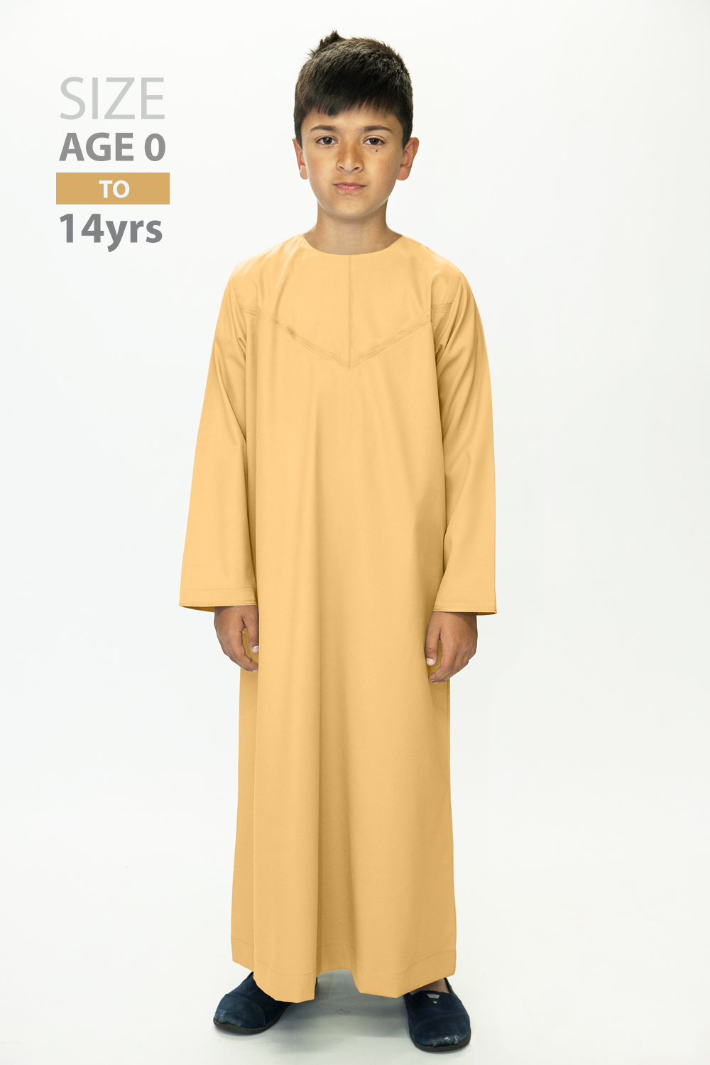 Boys Mustart Emirati Thobe