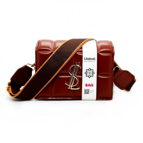 Chocolate Wide Shoulder Strap Bag