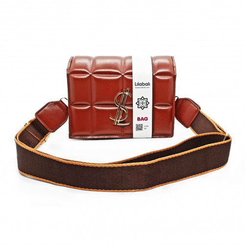 Chocolate Wide Shoulder Strap Bag