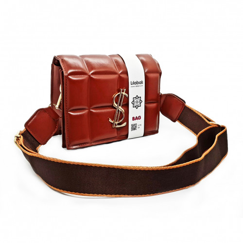 Chocolate Wide Shoulder Strap Bag