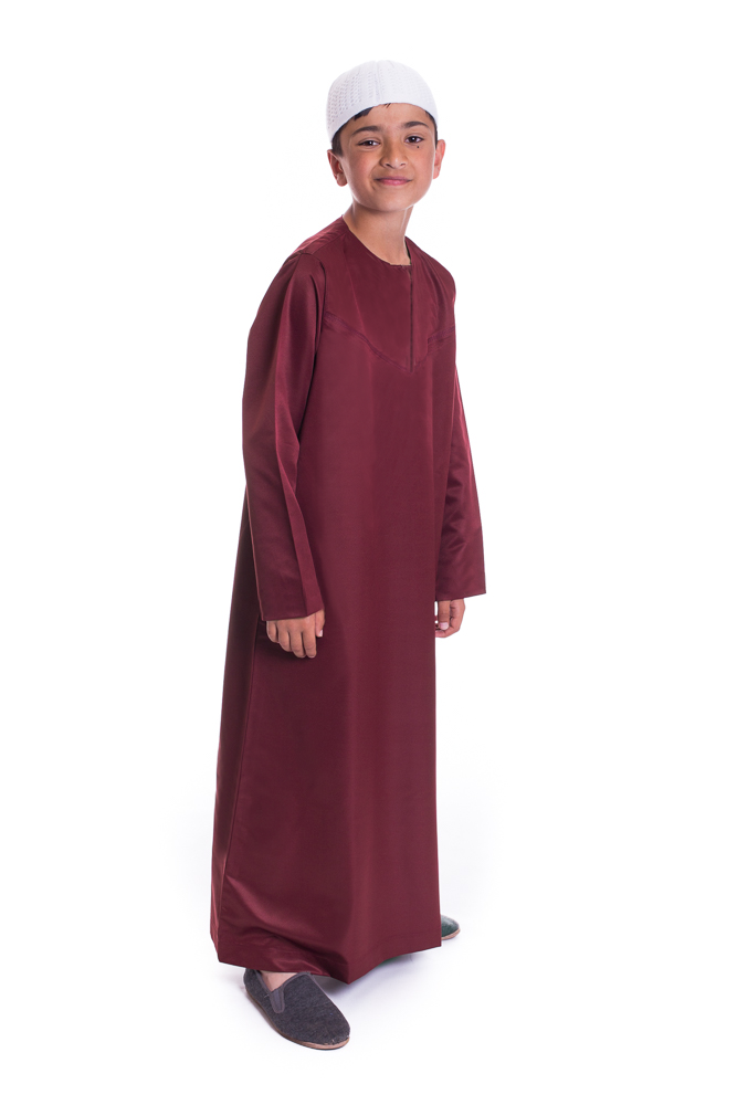 Maroon Boys Omani Jubba